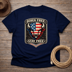 Born Free Stay Free Buffalo Badge T-shirt