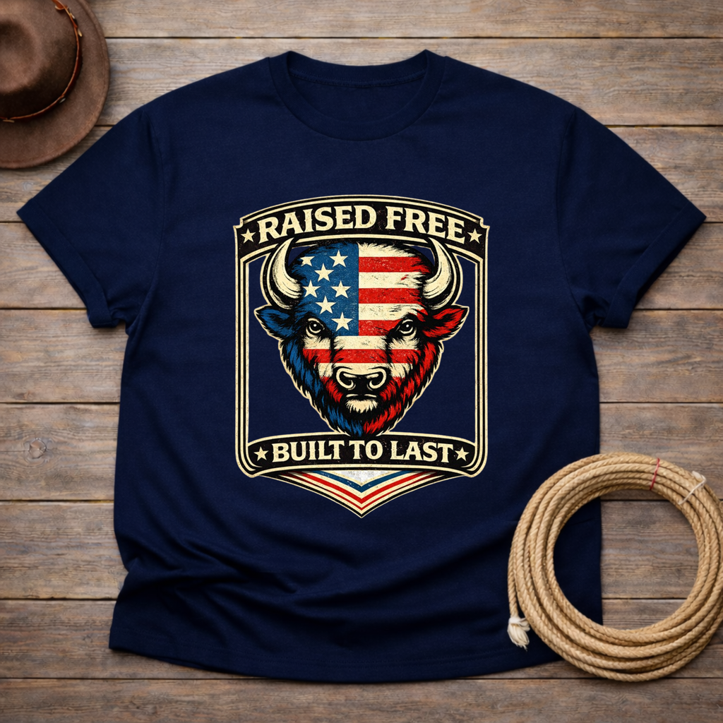 Raised Free Built to Last T-shirt