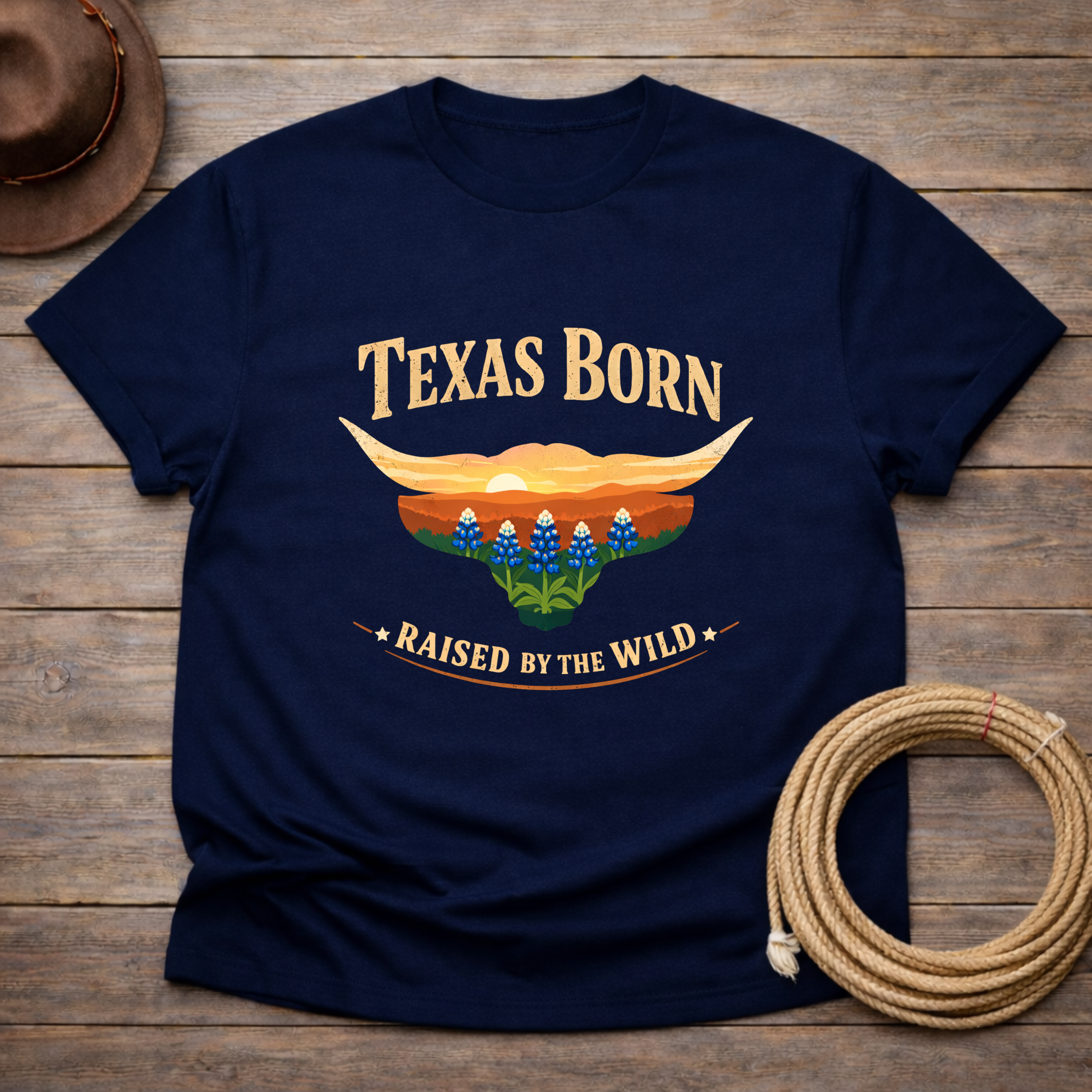 Texas Born Bluebonnet T-shirt
