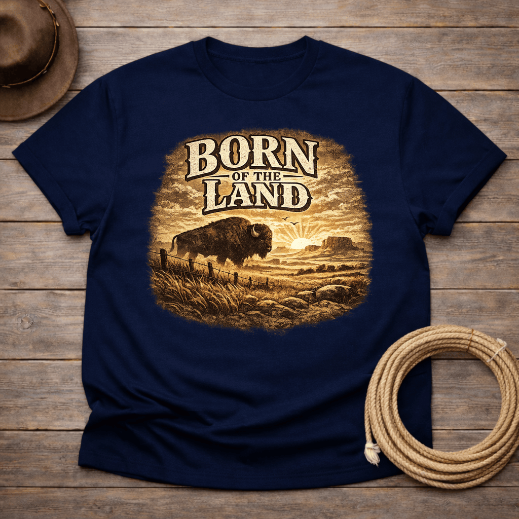 Born of the Land Buffalo T-shirt