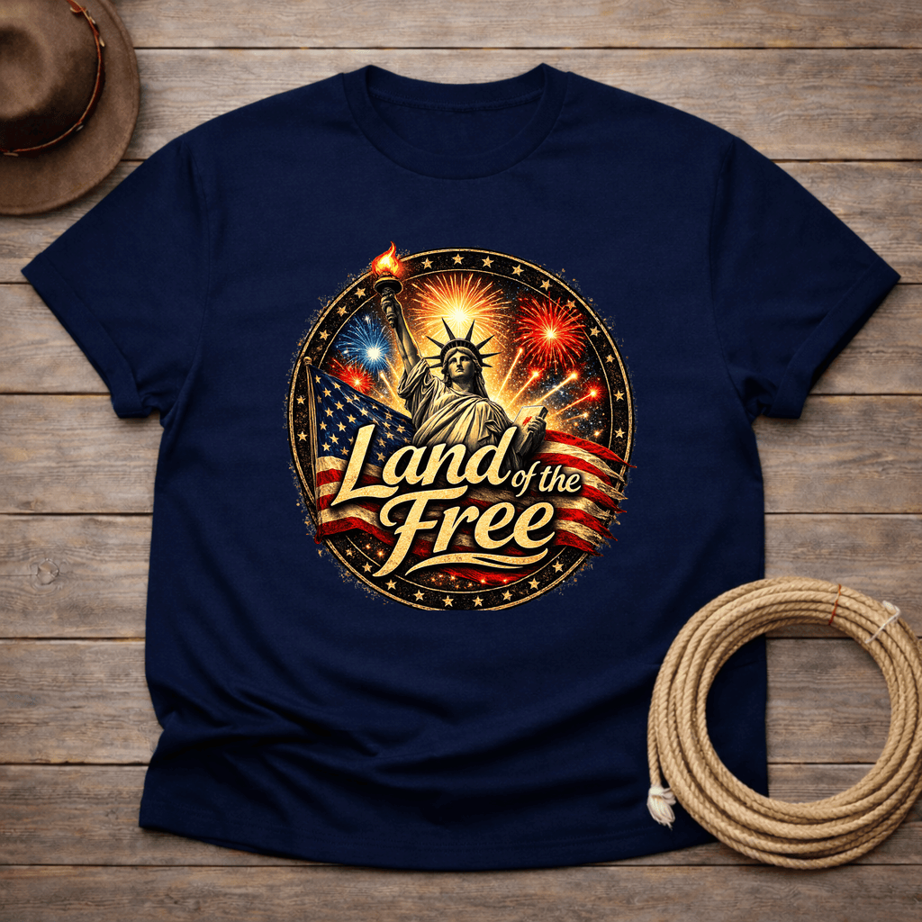 Land of the Free Patriotic T-shirt