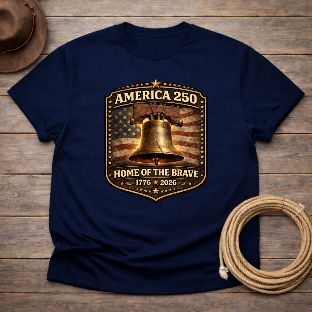 Home of the Brave Liberty Bell t-shirt