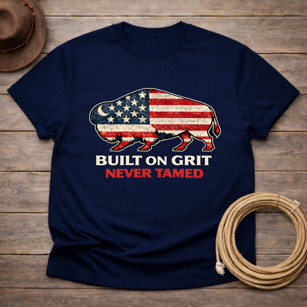 Built on Grit Never Tamed T-shirt