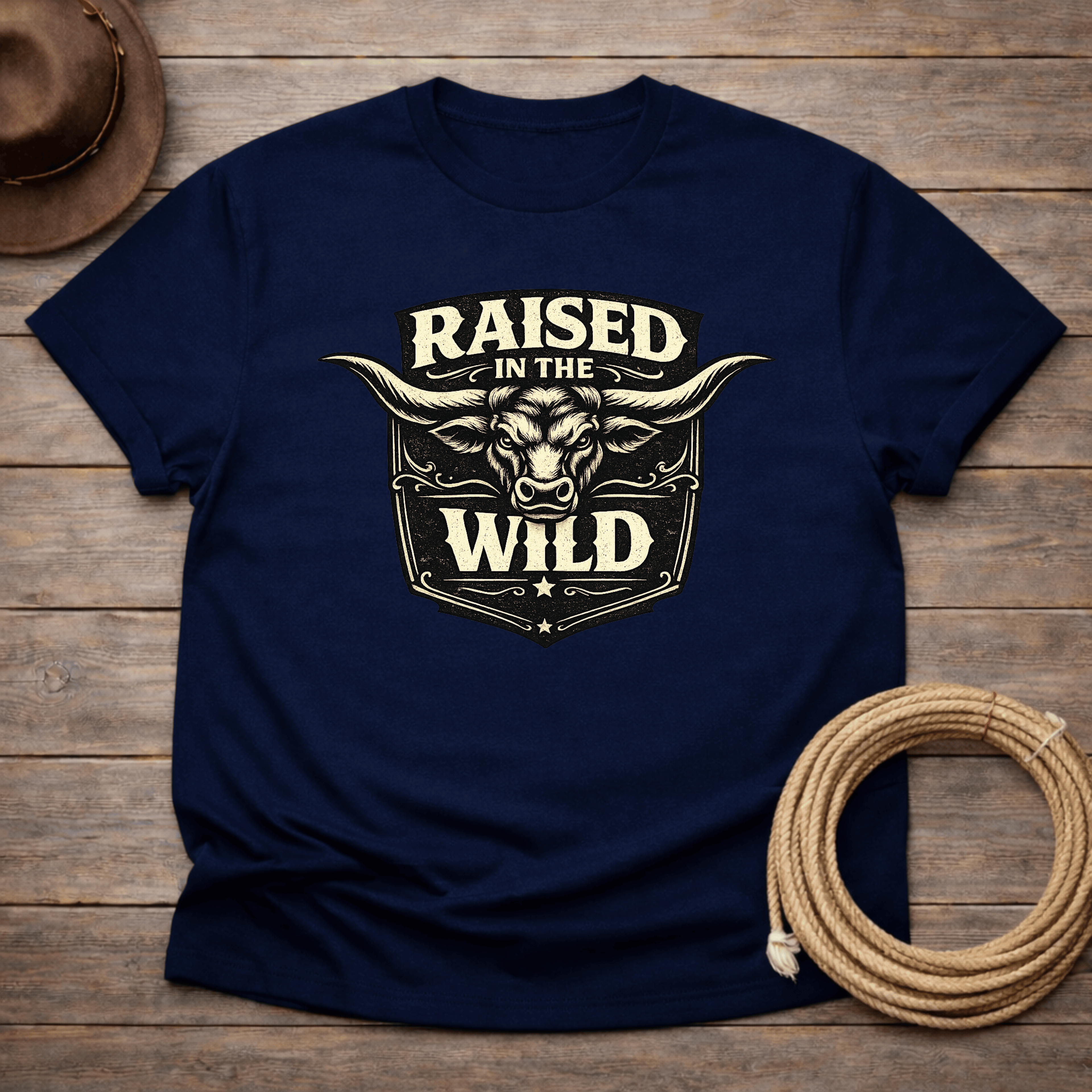 Raised in the Wild Longhorn T-shirt