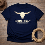 Born Texan Built Different T-shirt