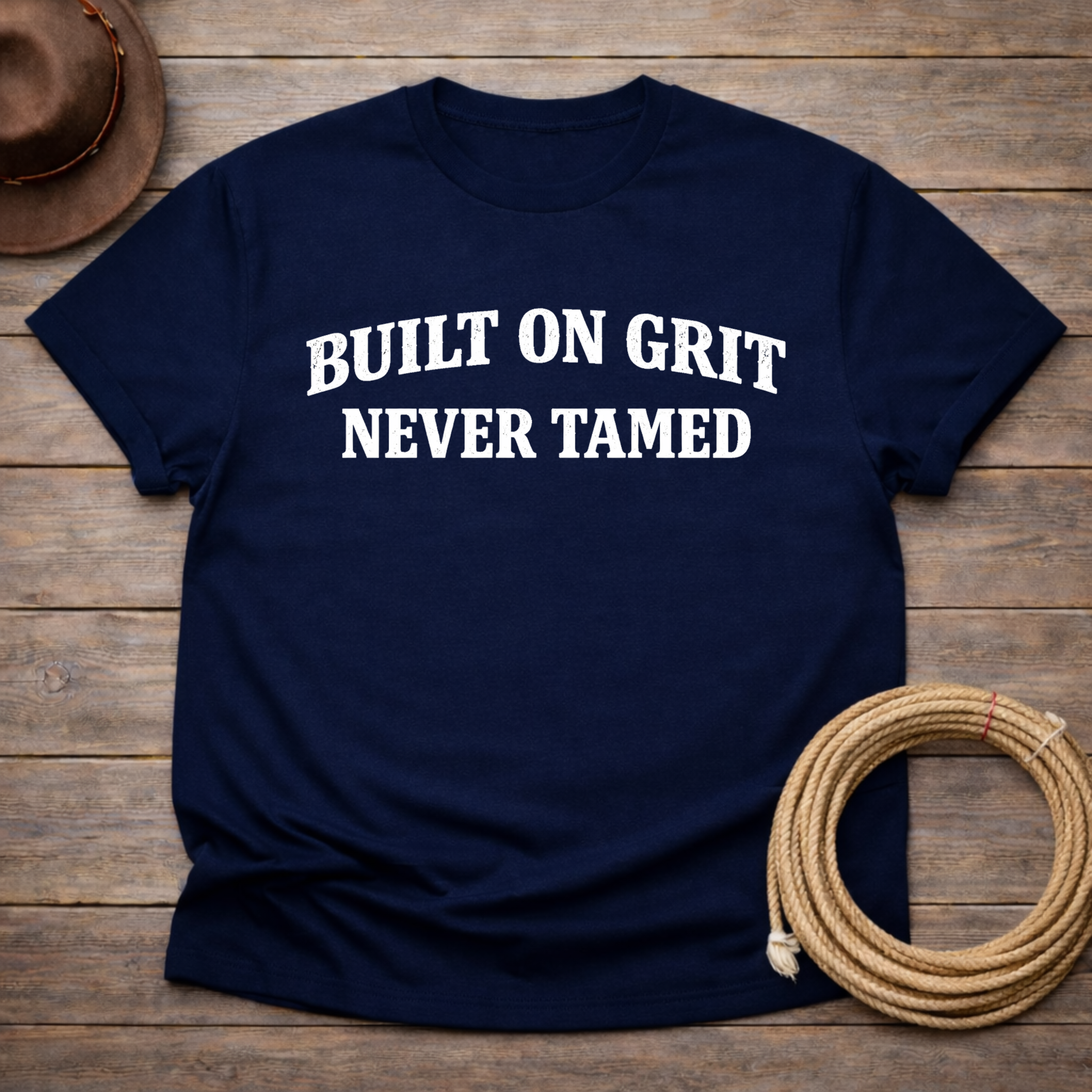 Built on Grit Never Tamed T-shirt