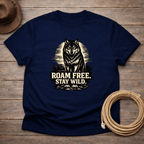 Roam Free Stay Wild Wolf T-shirt