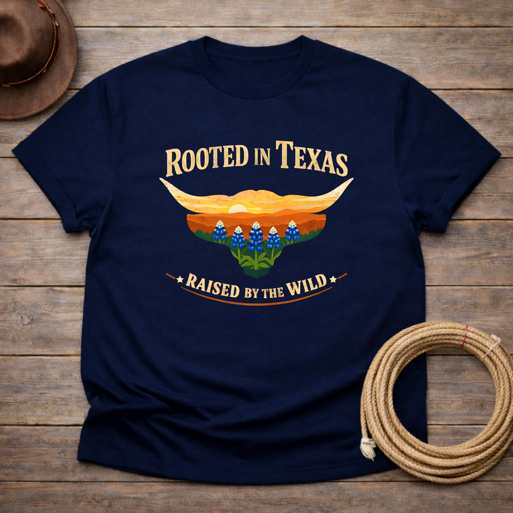 Rooted in Texas Bluebonnets T-shirt