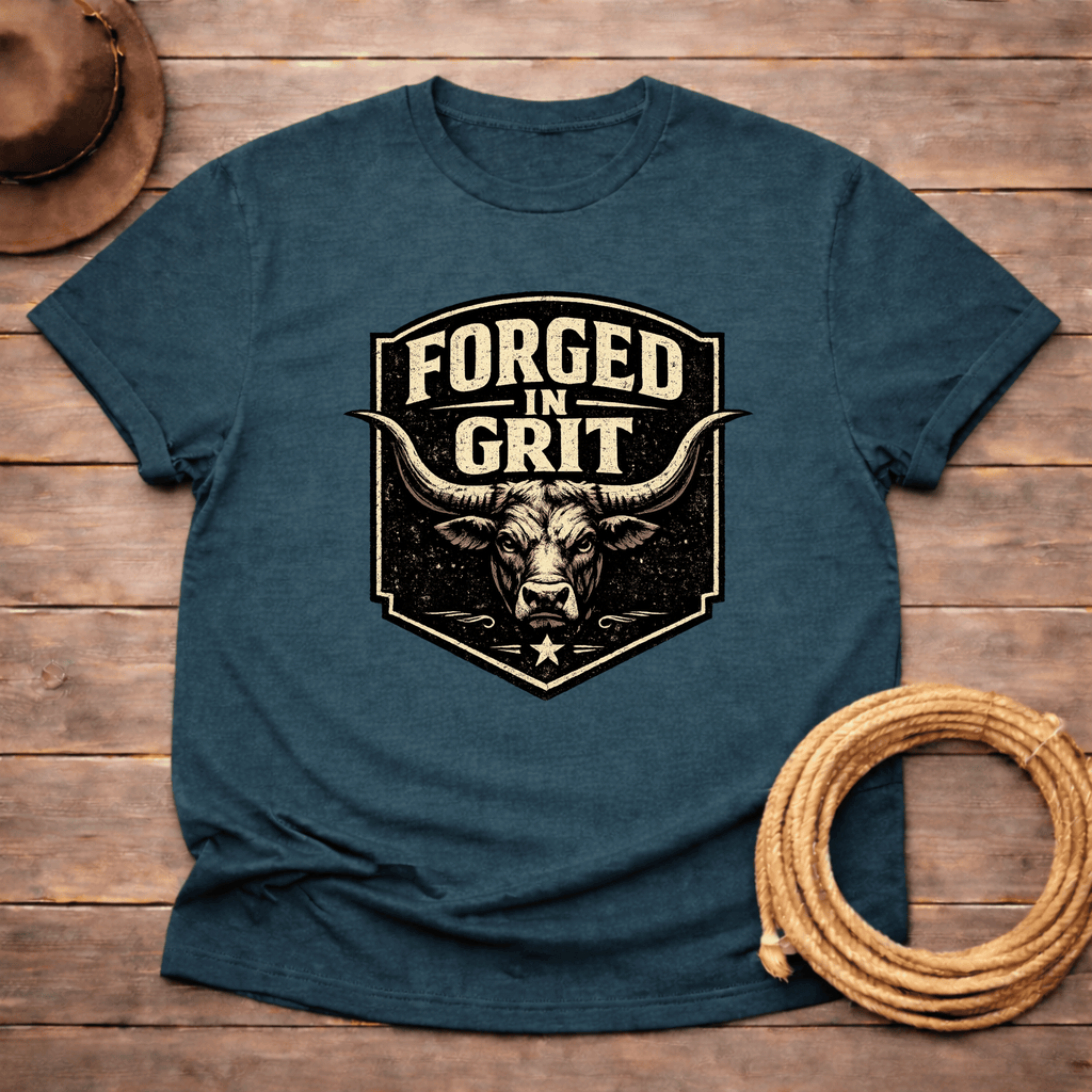 Forged in Grit Longhorn T-shirt