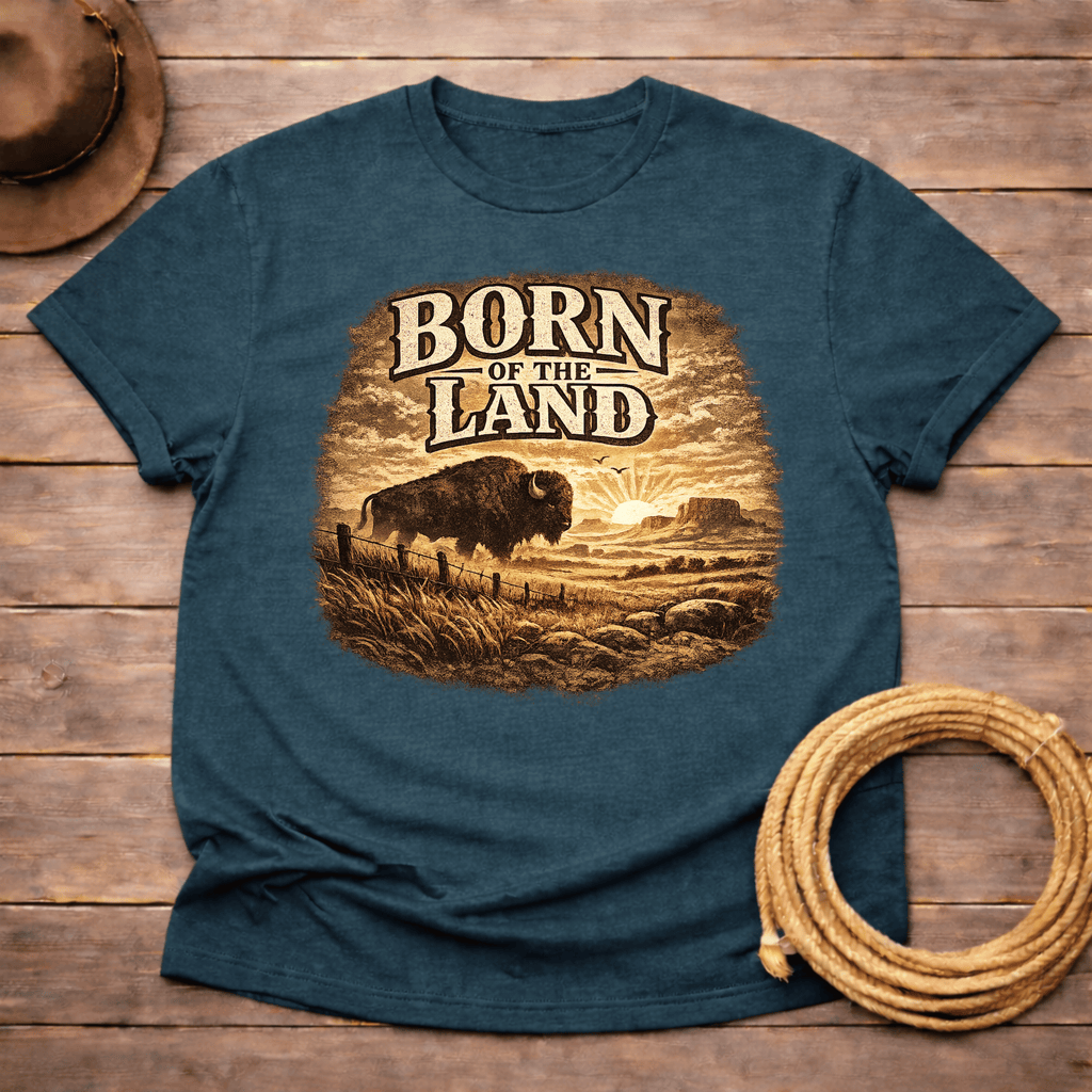 Born of the Land Buffalo T-shirt