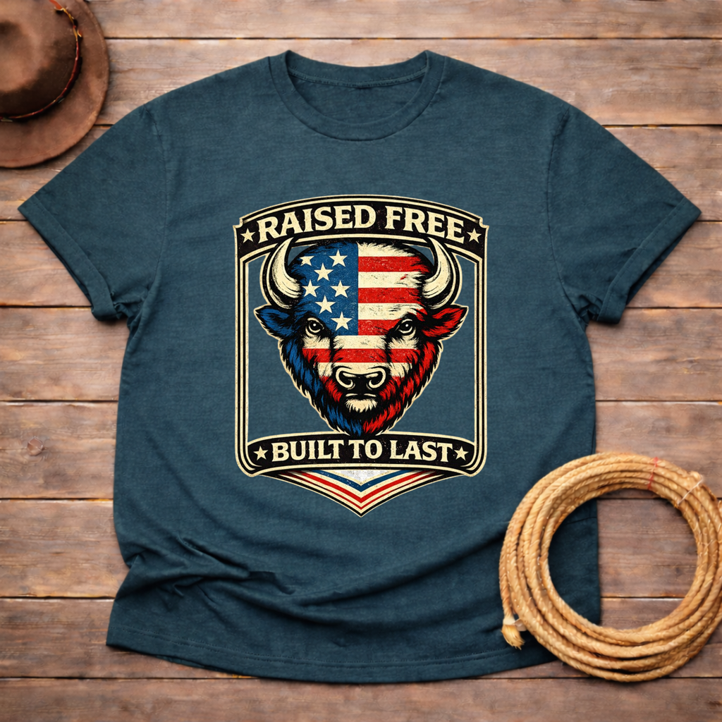 Raised Free Built to Last T-shirt
