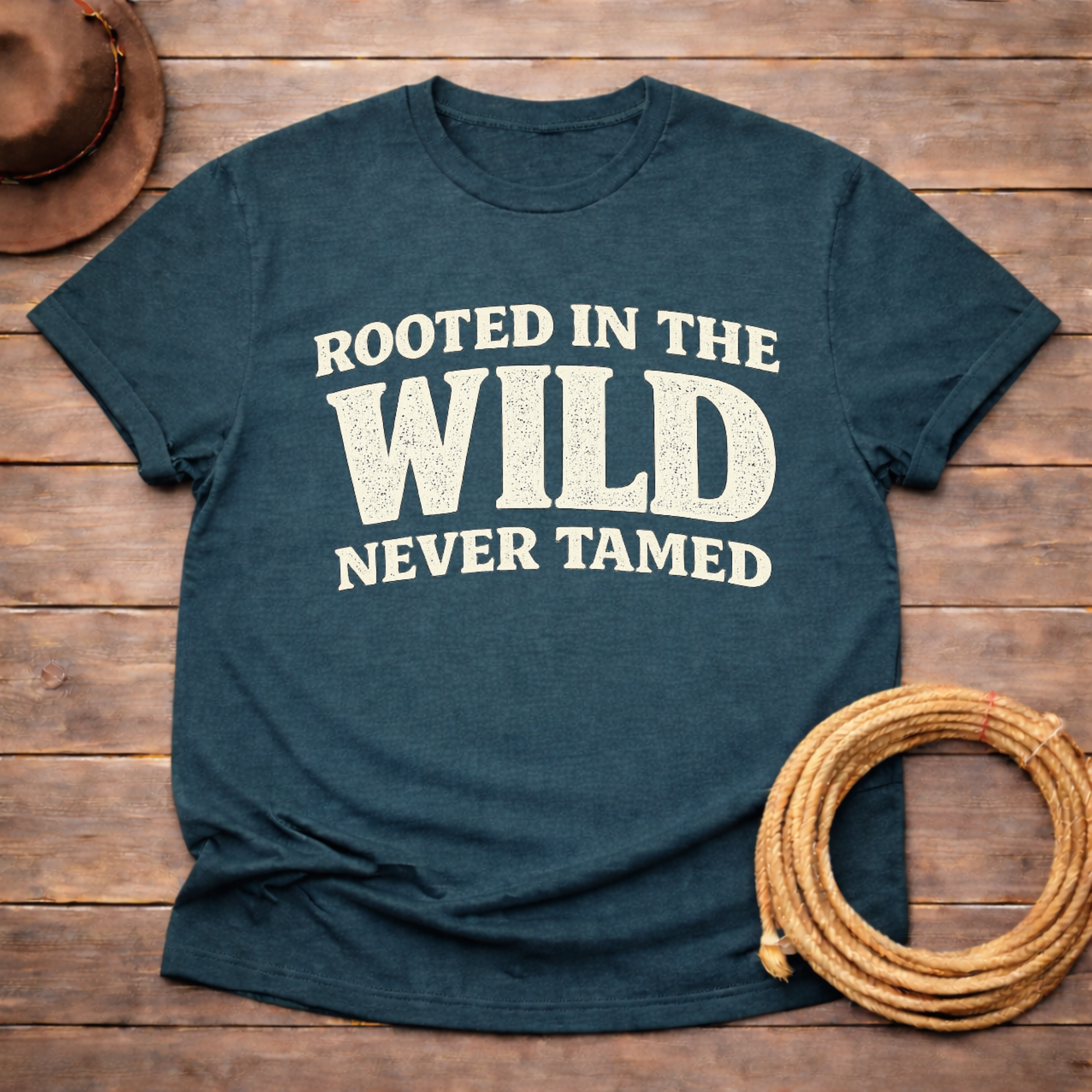 Rooted in the Wild Never Tamed T-shirt
