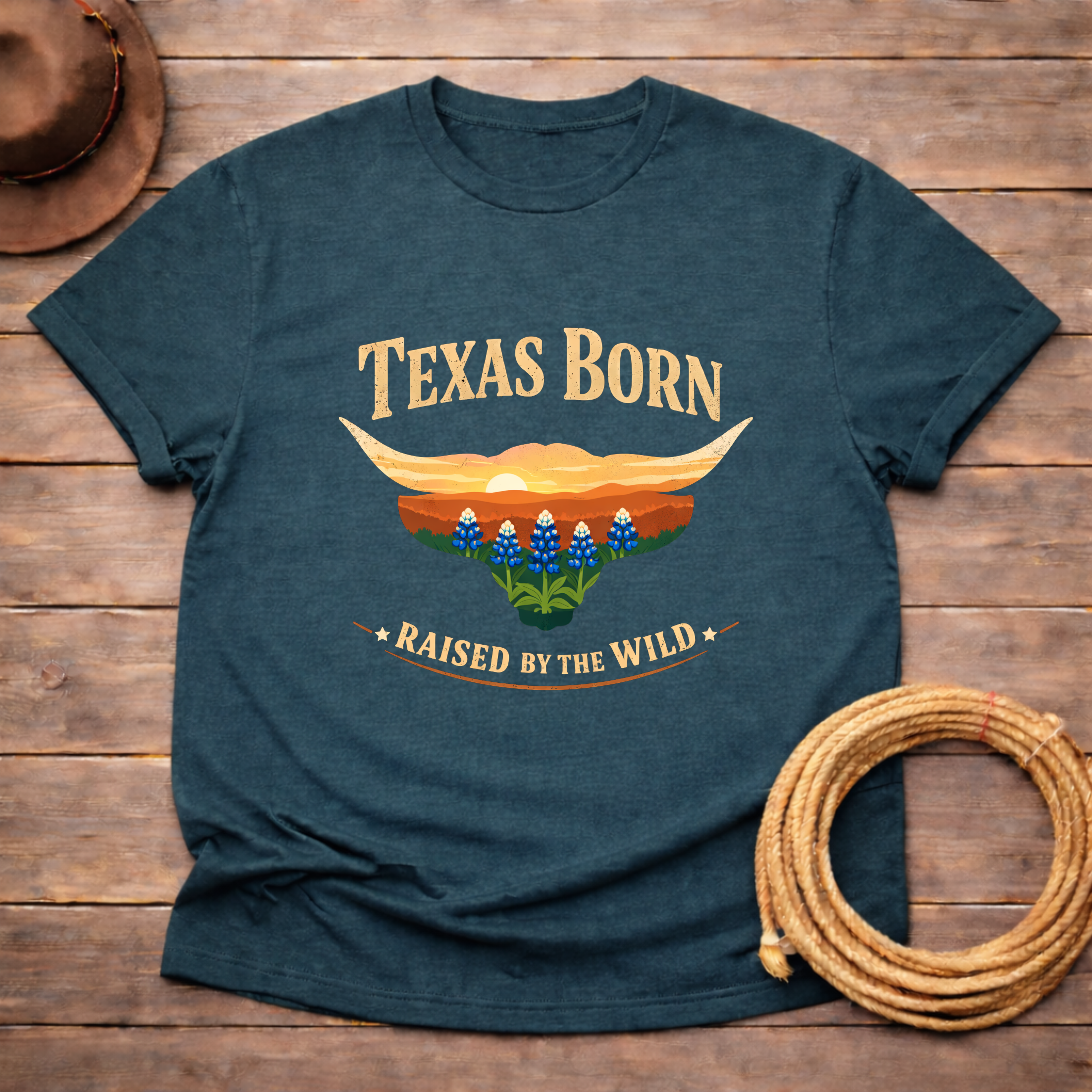 Texas Born Bluebonnet T-shirt