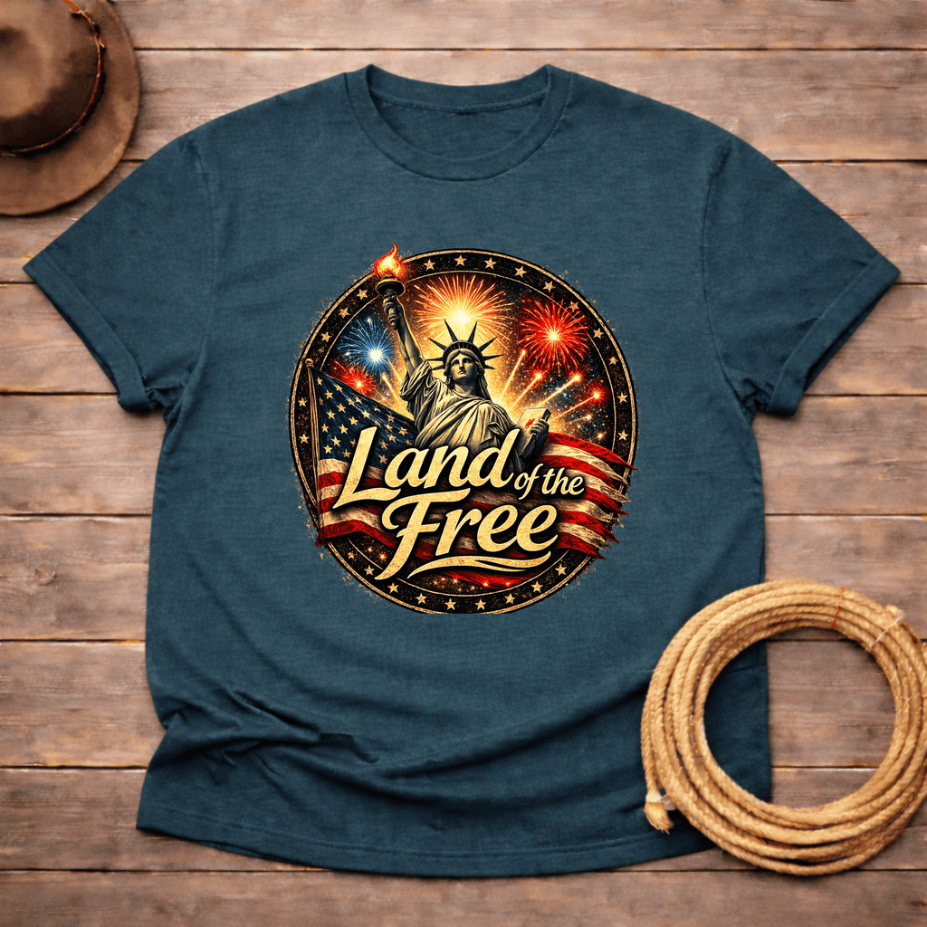 Land of the Free Patriotic T-shirt