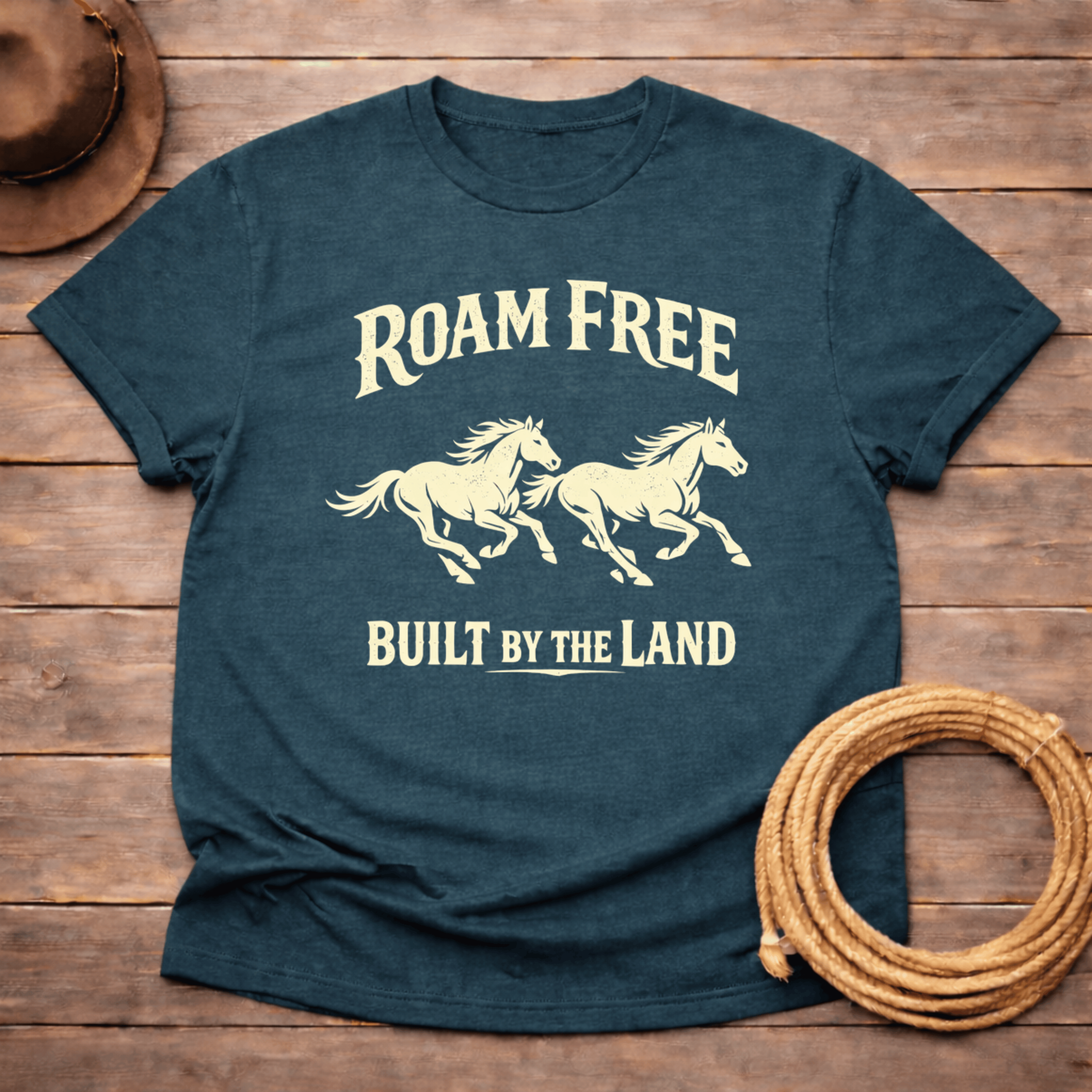 Roam Free Built by the Land T-shirt